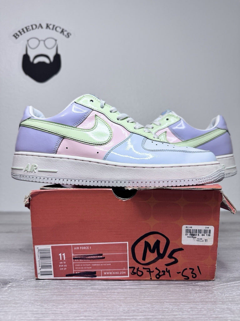 Size 11 - Nike Air Force 1 Authentic Easter Egg 2005 307334-531 Preowned