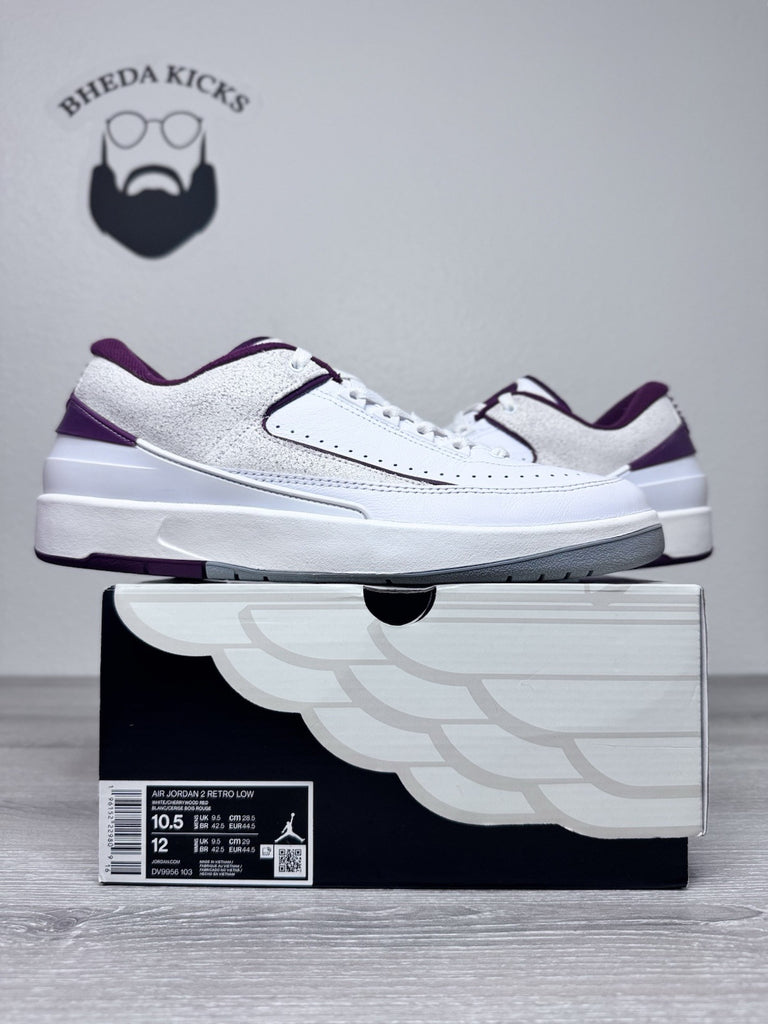 Size 10.5 - Nike Air Jordan 2 Retro Low Cherrywood DV9956–103 Preowned