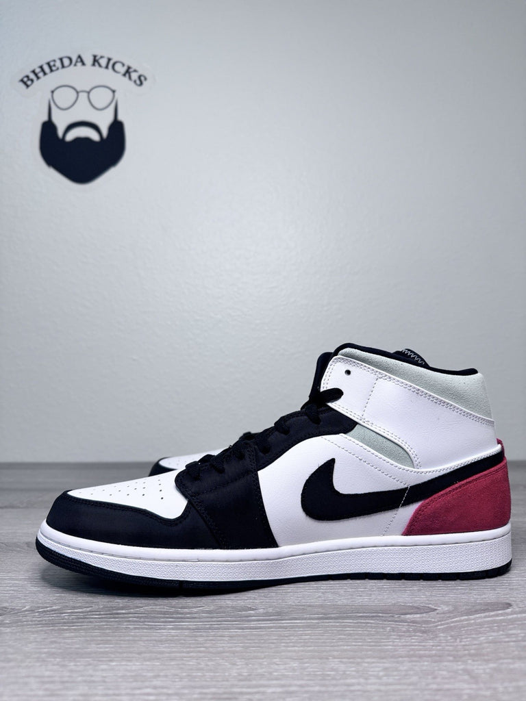 Size 15 - Air Jordan 1 SE Mid Red Black Toe 852542-100 Authentic NEW DS