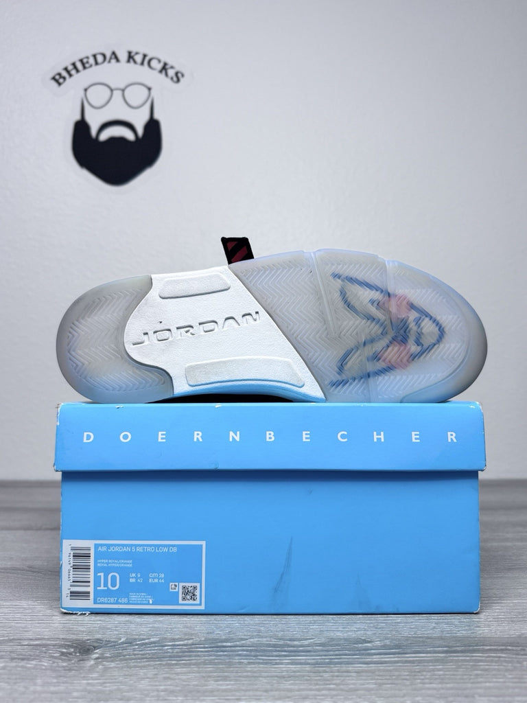 Size 10 - Nike Air Jordan 5 V Retro Low Doernbecher Royal DR6287-486 Preowned