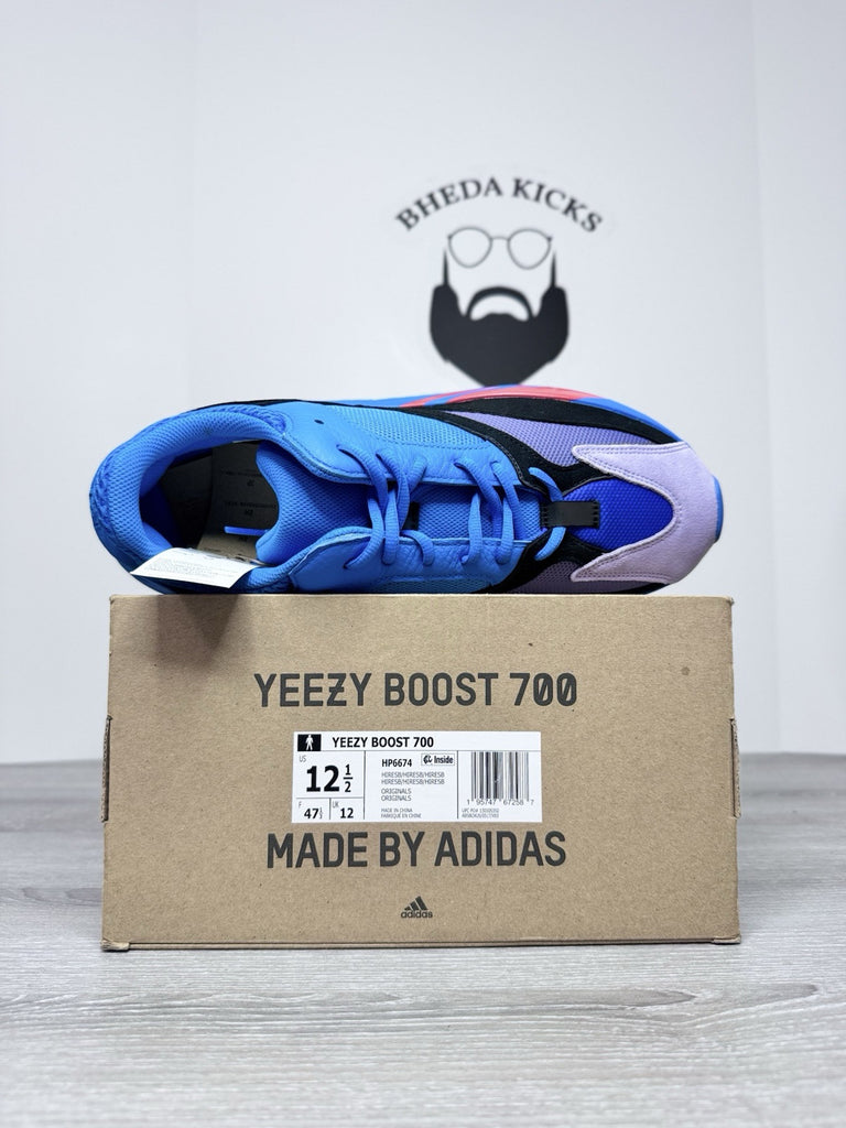 Size 12.5 - Adidas Yeezy Boost 700 Hi-Res Blue Authentic HP6674 Og NEW DS