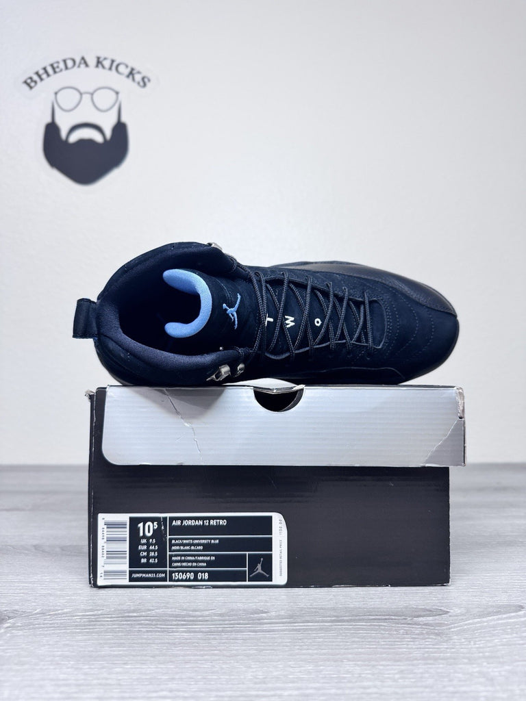 Size 10.5 - Nike Air Jordan Retro 12 Nubuck 130690-018 2009 University Blue