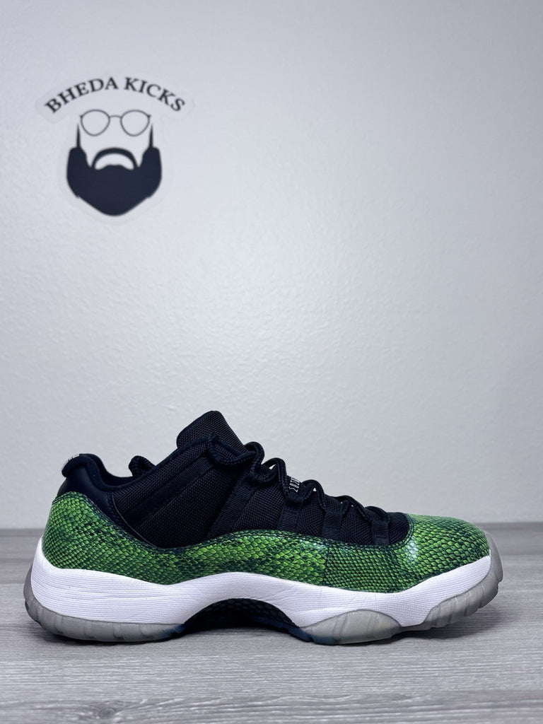 Size 14 - Nike Air Jordan 11 Retro Low Nightshade  Green Snakeskin  528895-033