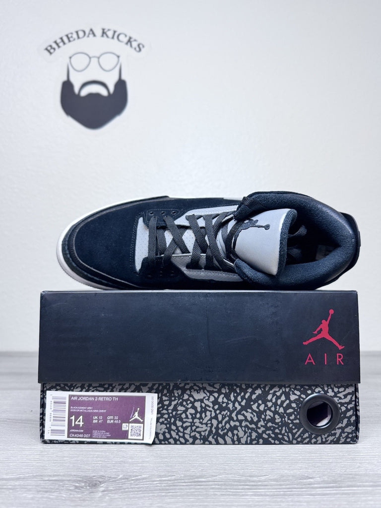 Size 14 - Jordan 3 Retro Tinker SP Black Cement 2019 CK4348-007 Preowned