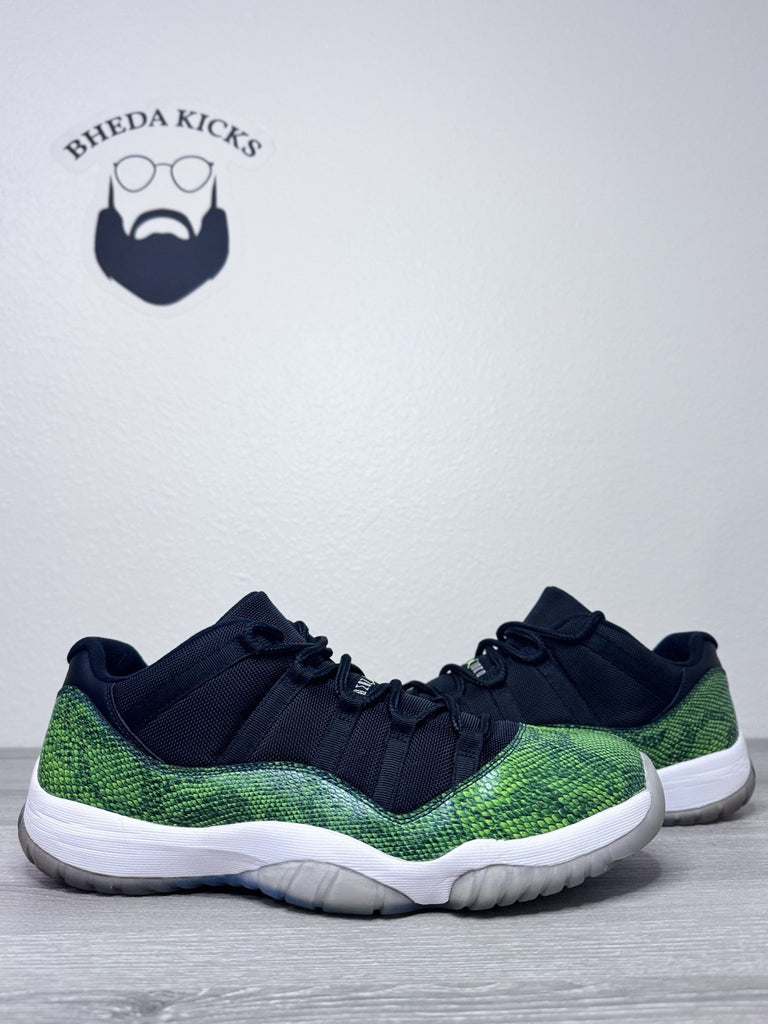 Size 14 - Nike Air Jordan 11 Retro Low Nightshade  Green Snakeskin  528895-033