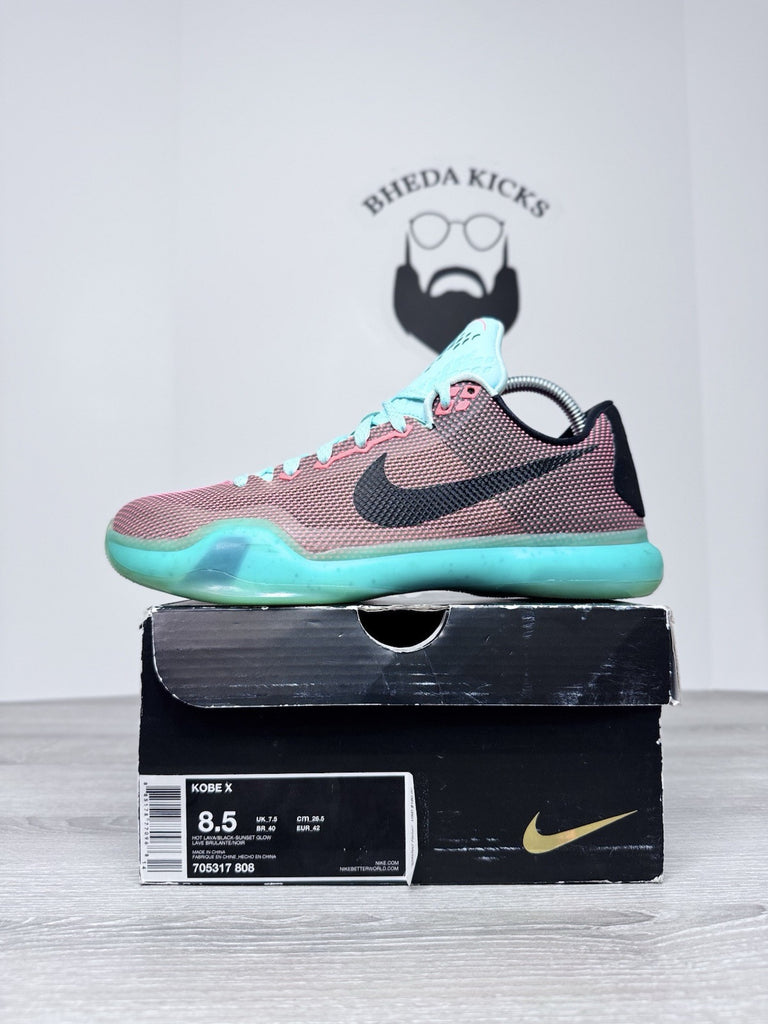 Size 8.5 - Nike Kobe 10 Easter 705317-808 Authentic Preowned CLEAN