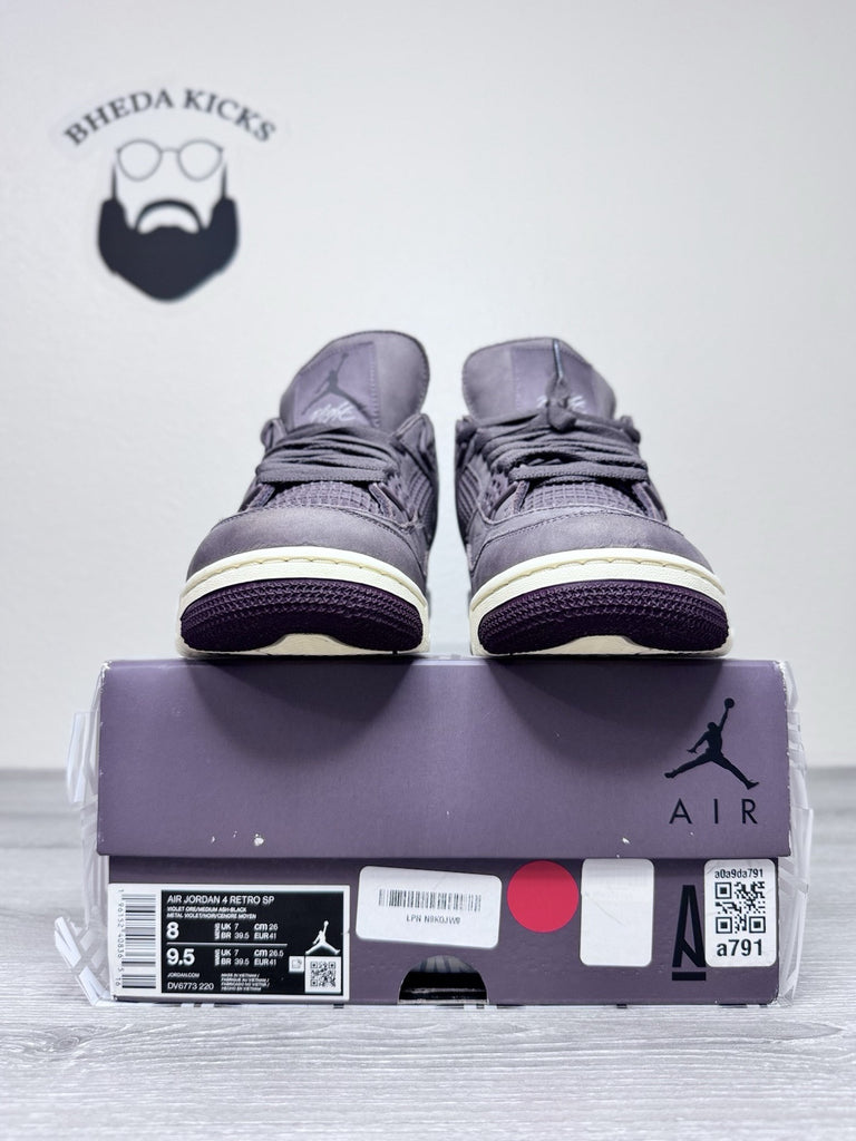 Size 8 - Air Jordan 4 Retro x A Ma Maniere Mid Violet Ore DV6773-220 Preowned
