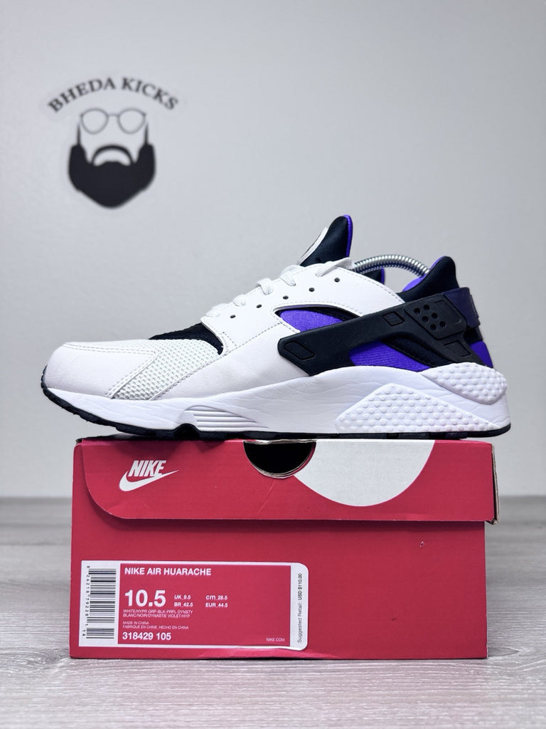 Size 10.5 - Nike Air Huarache Hyper Grape Men's Running Shoes 318429-105 Worn 1x