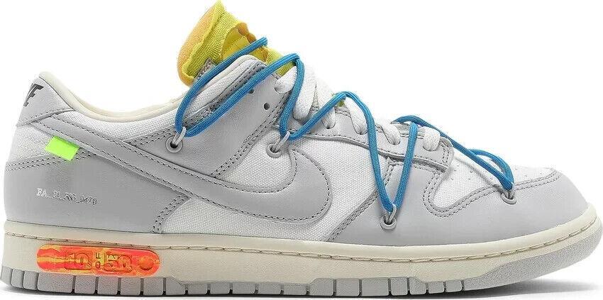 Size 8 - Off-White x Dunk Low ‘Lot 11 of 50’ Preowned DJ0950-108 Authentic