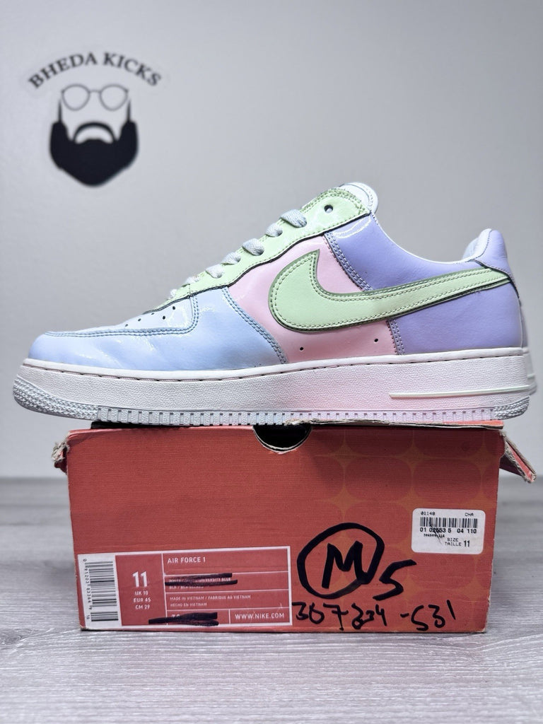 Size 11 - Nike Air Force 1 Authentic Easter Egg 2005 307334-531 Preowned