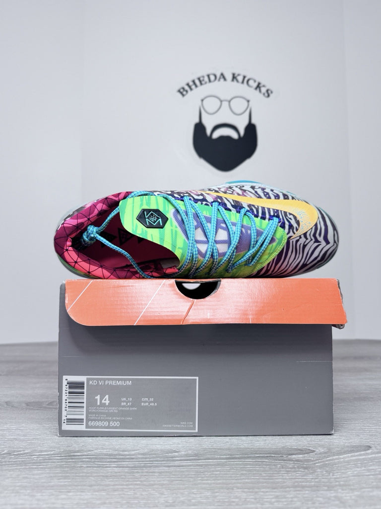 Size 14 - Nike KD 6 Premium What The KD 2014 669809-500 NEW DS