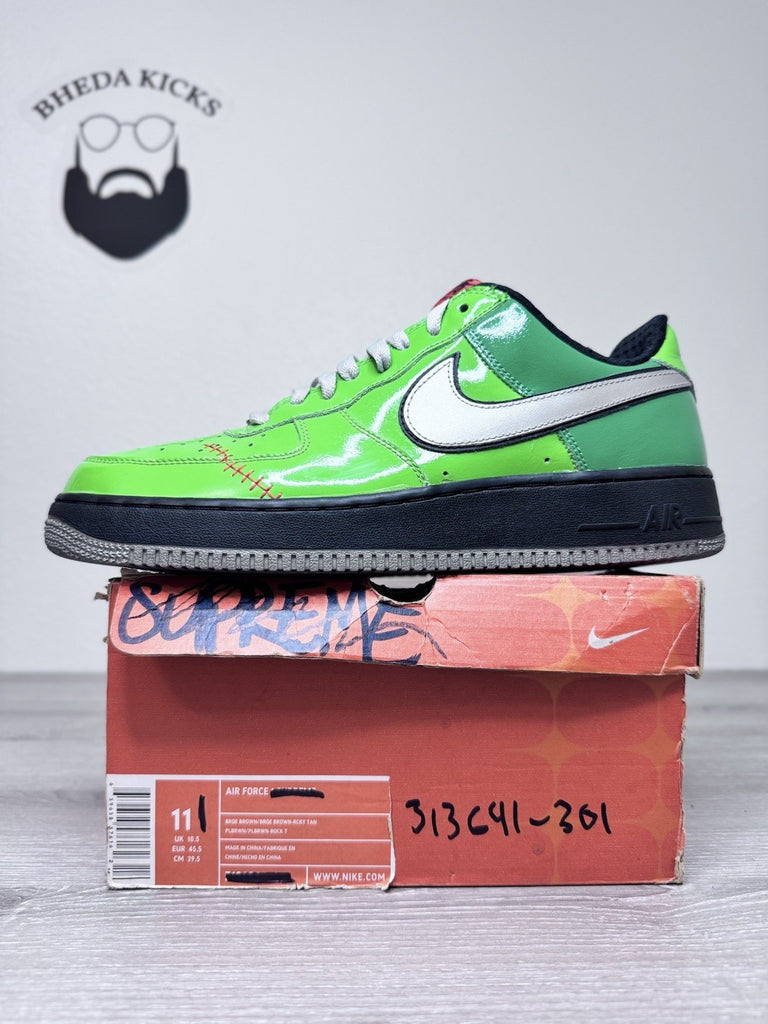 Size 11 - Nike Air Force 1 Low Frankenstein 313641-301 Preowned Authentic