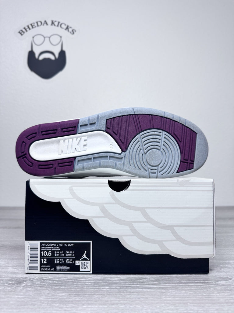 Size 10.5 - Nike Air Jordan 2 Retro Low Cherrywood DV9956–103 Preowned