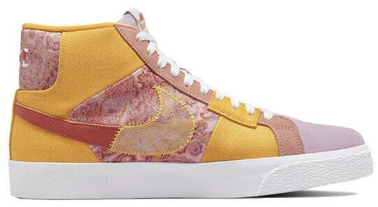 Size 15 - Nike SB Zoom Blazer Mid Premium Paisley Sanded Gold 2022 DM0859-700
