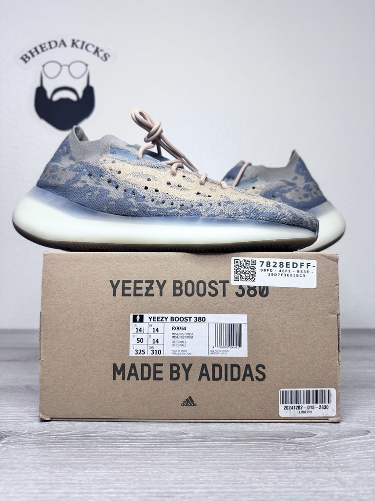 Size 14.5 - adidas Yeezy Boost 380 Mist Non-Reflective Preowned Og Authentic