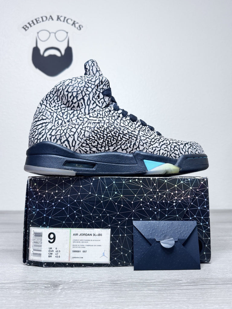 Size 9 - Jordan 5 Retro 3Lab5 2013 599581-007 Preowned Authentic