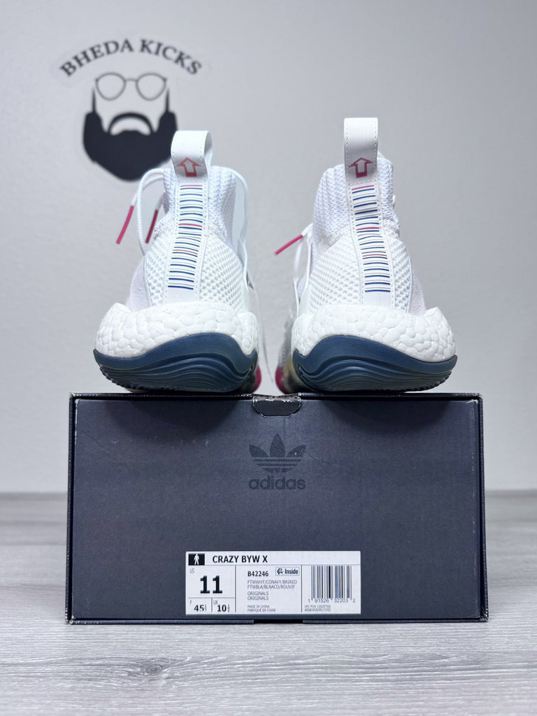 Adidas Crazy BYW X 'Cloud White' B42246 Men's Shoes B42246 NEW DS