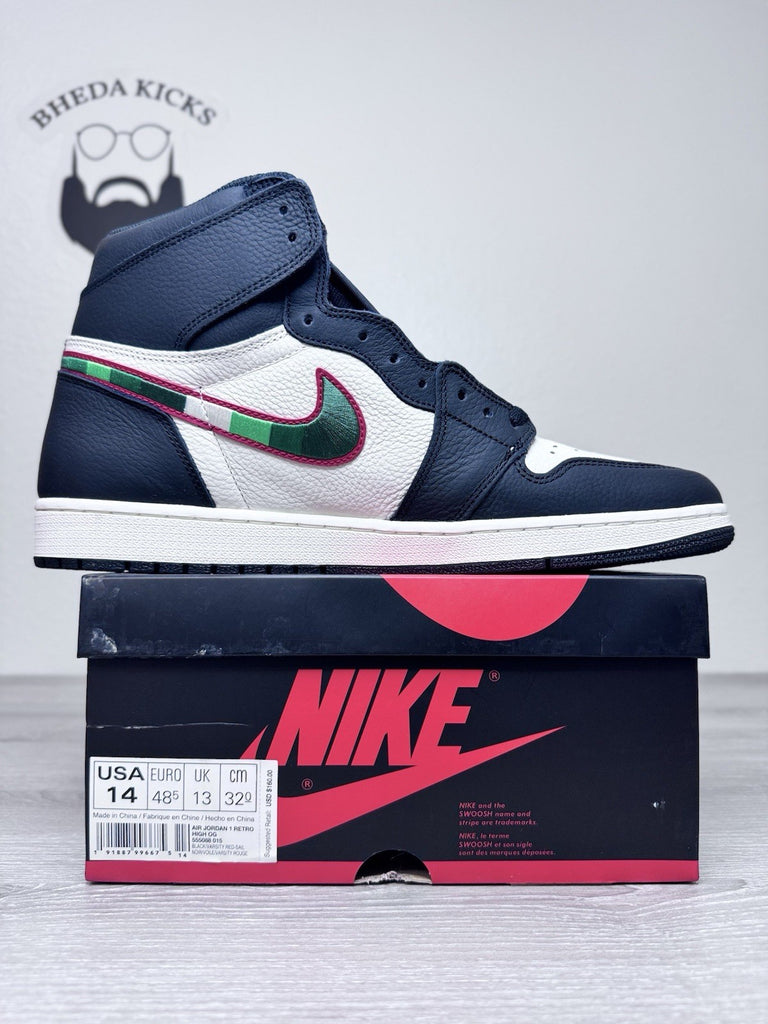 Size 14 - Nike Air Jordan 1 I Retro High OG Sports Illustrated 555088-015 NEW DS