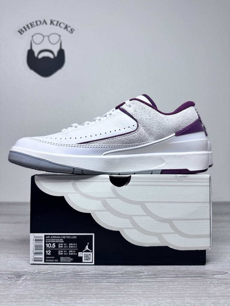Size 10.5 - Nike Air Jordan 2 Retro Low Cherrywood DV9956–103 Preowned