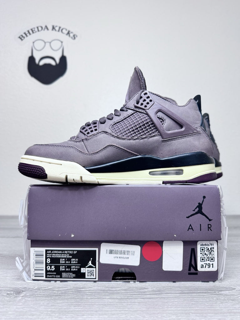 Size 8 - Air Jordan 4 Retro x A Ma Maniere Mid Violet Ore DV6773-220 Preowned