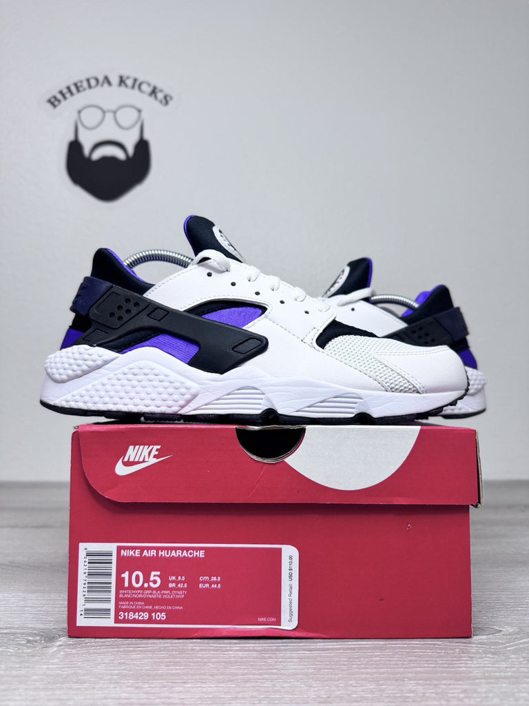 Size 10.5 - Nike Air Huarache Hyper Grape Men's Running Shoes 318429-105 Worn 1x