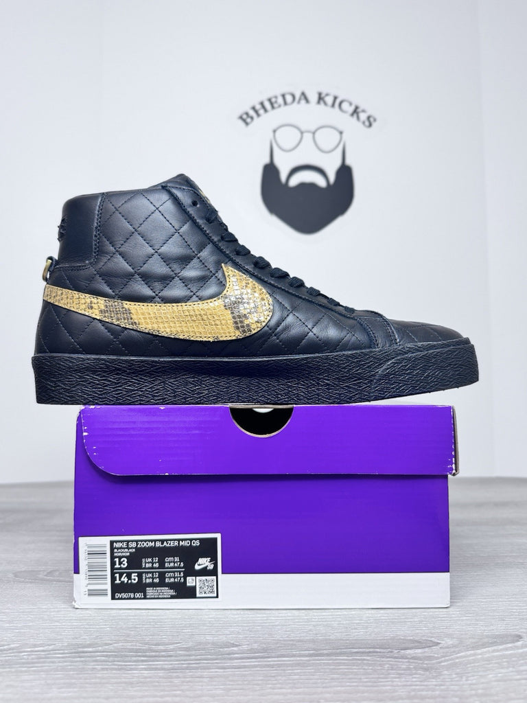 Size 13 - Supreme x Nike SB Blazer Mid QS 'Supreme Black' DV5078-001 Worn Once