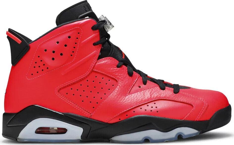 Size 14 - Air Jordan 6 Retro Infrared 23 Pink Black Leather Suede (384664-623)