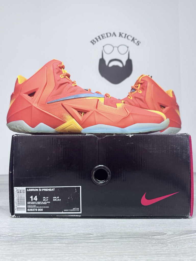 Size 14 - Nike LeBron 11 Preheat Forging Iron (626376-800)  Authentic NEW DS