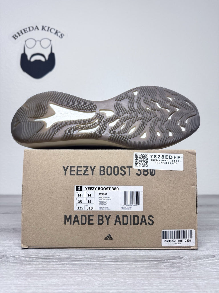 Size 14.5 - adidas Yeezy Boost 380 Mist Non-Reflective Preowned Og Authentic