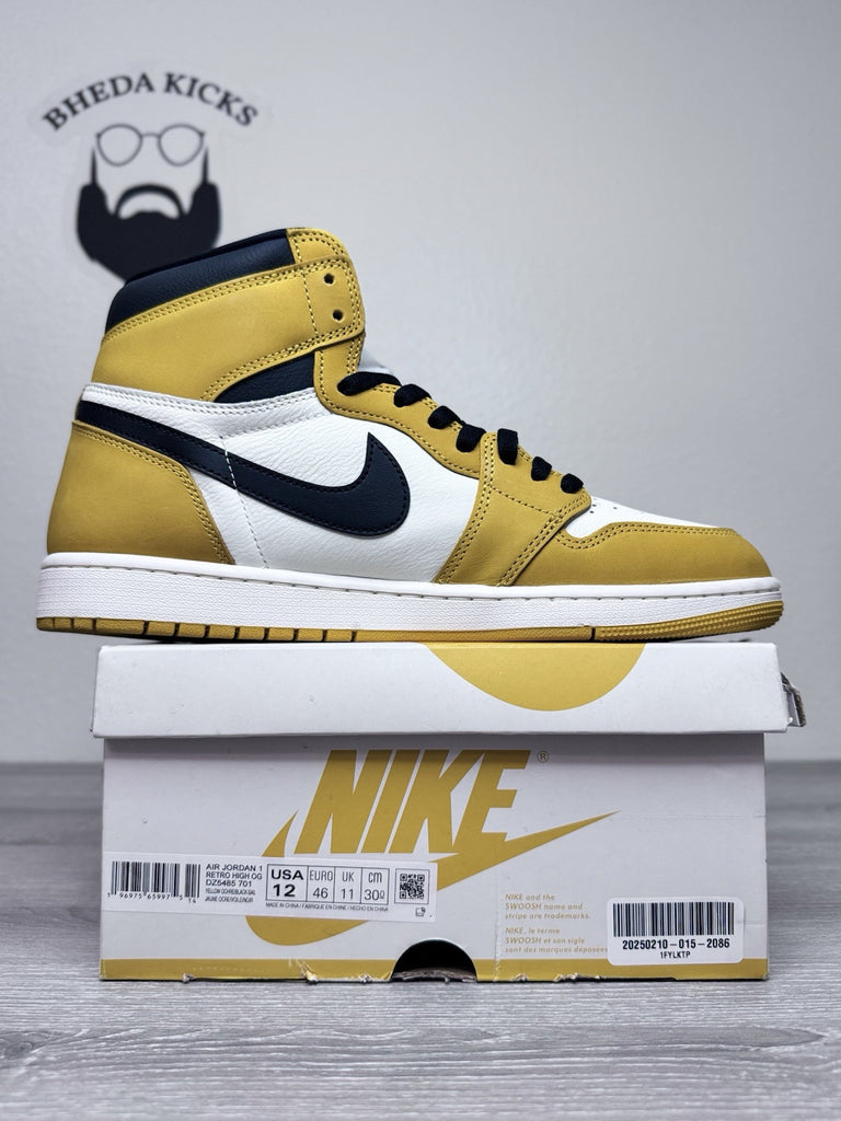 Size 12 - Nike Air Jordan 1 Retro High OG Yellow Ochre DZ5485-701 Worn Once