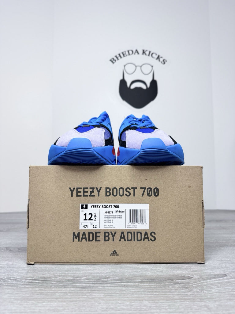 Size 12.5 - Adidas Yeezy Boost 700 Hi-Res Blue Authentic HP6674 Og NEW DS