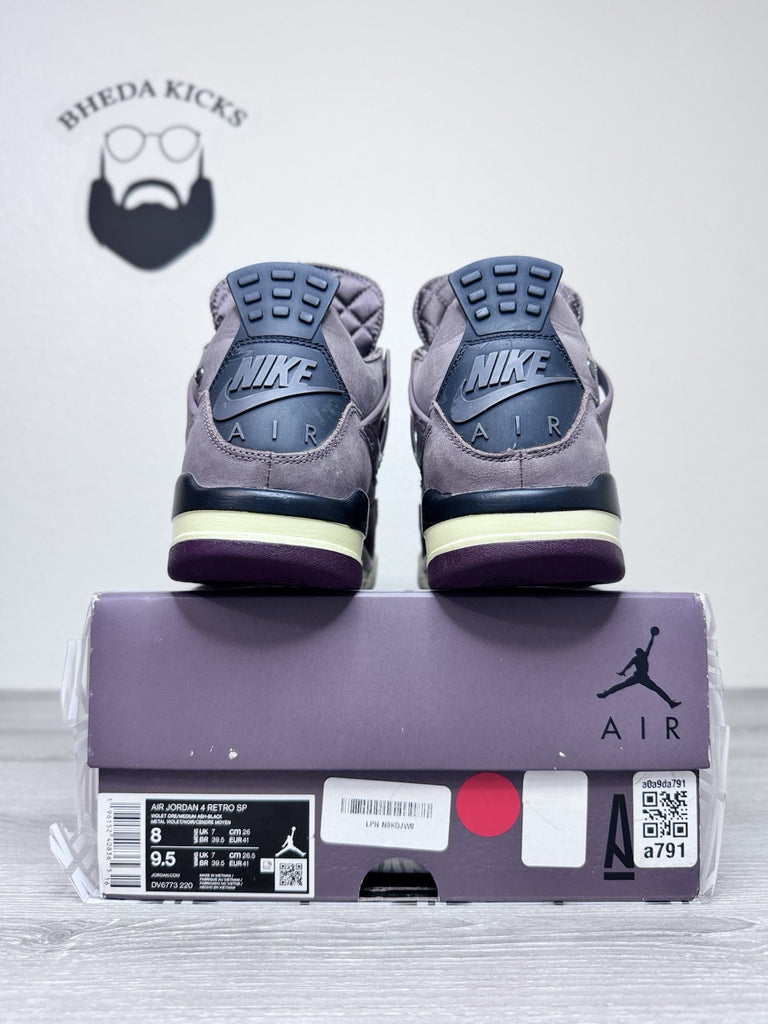 Size 8 - Air Jordan 4 Retro x A Ma Maniere Mid Violet Ore DV6773-220 Preowned