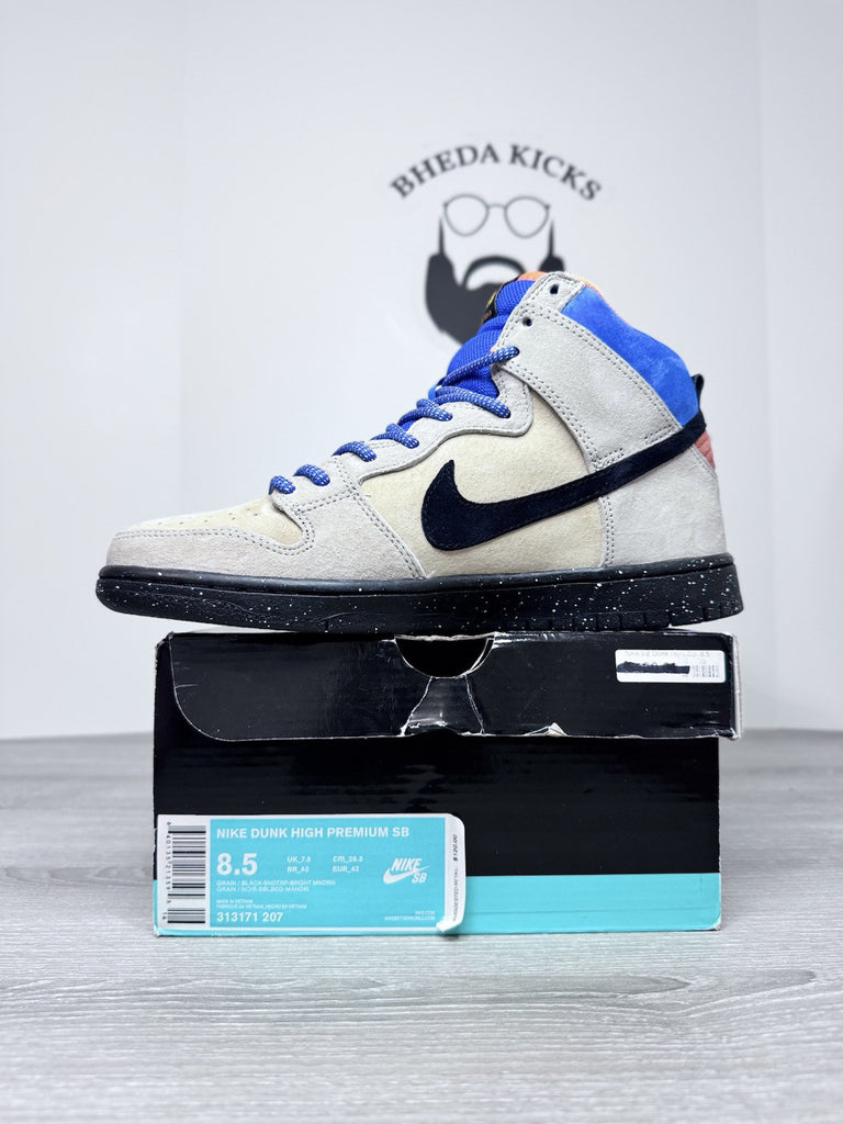 Size 8.5 - Nike SB Dunk High Premium Acapulco Gold 313171-207 Preowned