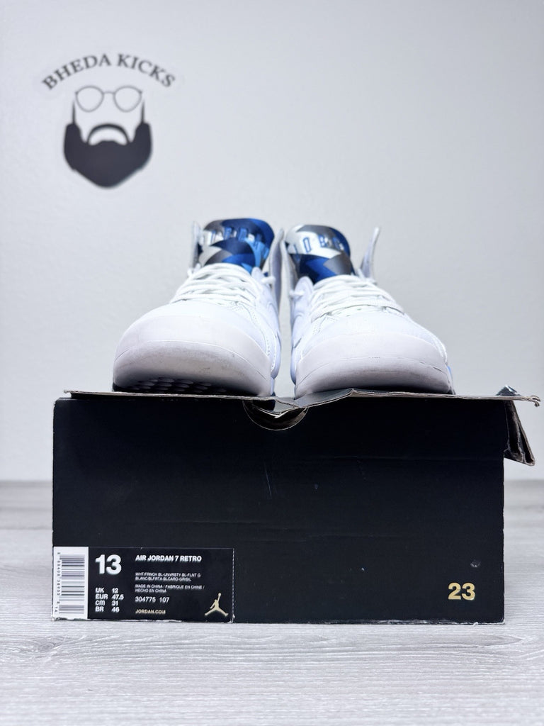 Size 13 - Air Jordan 7 Retro 2015 French Blue (304775-107) Preowned Og