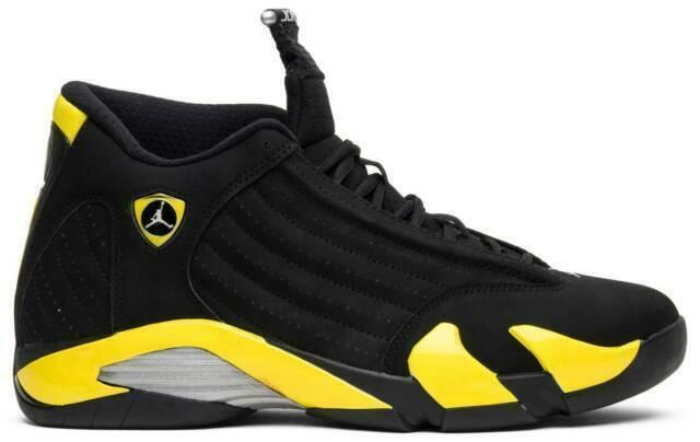 Size 13 - Air Jordan 14 Retro Thunder (487471-070) Preowned Authentic
