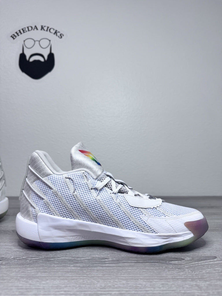 Size 11 - Adidas Dame 7 Never Follow 2021 Damian Lillard S29222 Rainbow