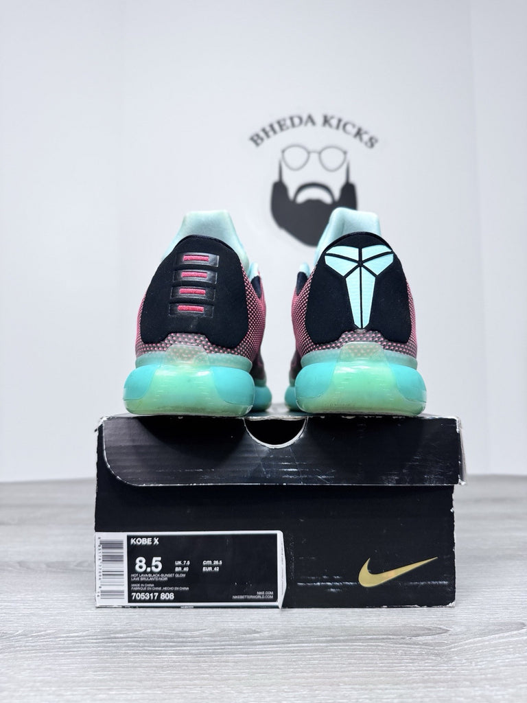 Size 8.5 - Nike Kobe 10 Easter 705317-808 Authentic Preowned CLEAN