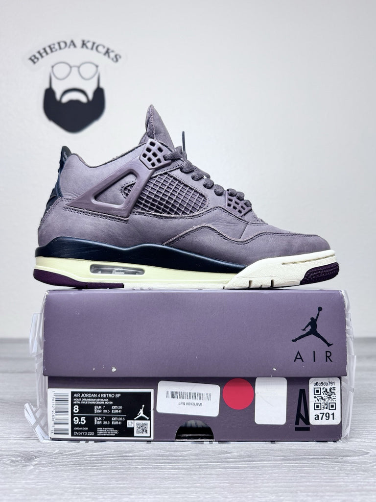 Size 8 - Air Jordan 4 Retro x A Ma Maniere Mid Violet Ore DV6773-220 Preowned