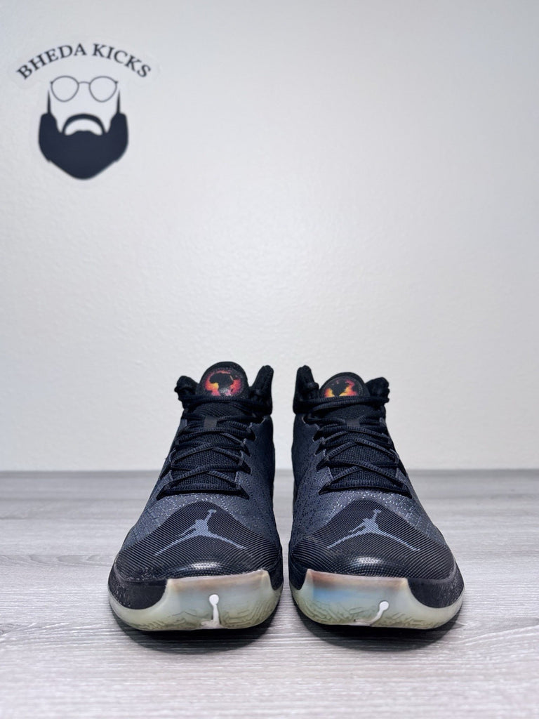 Size 10.5 - Nike Air Jordan XXX 30 Black Cat 811006-010 Preowned Authentic
