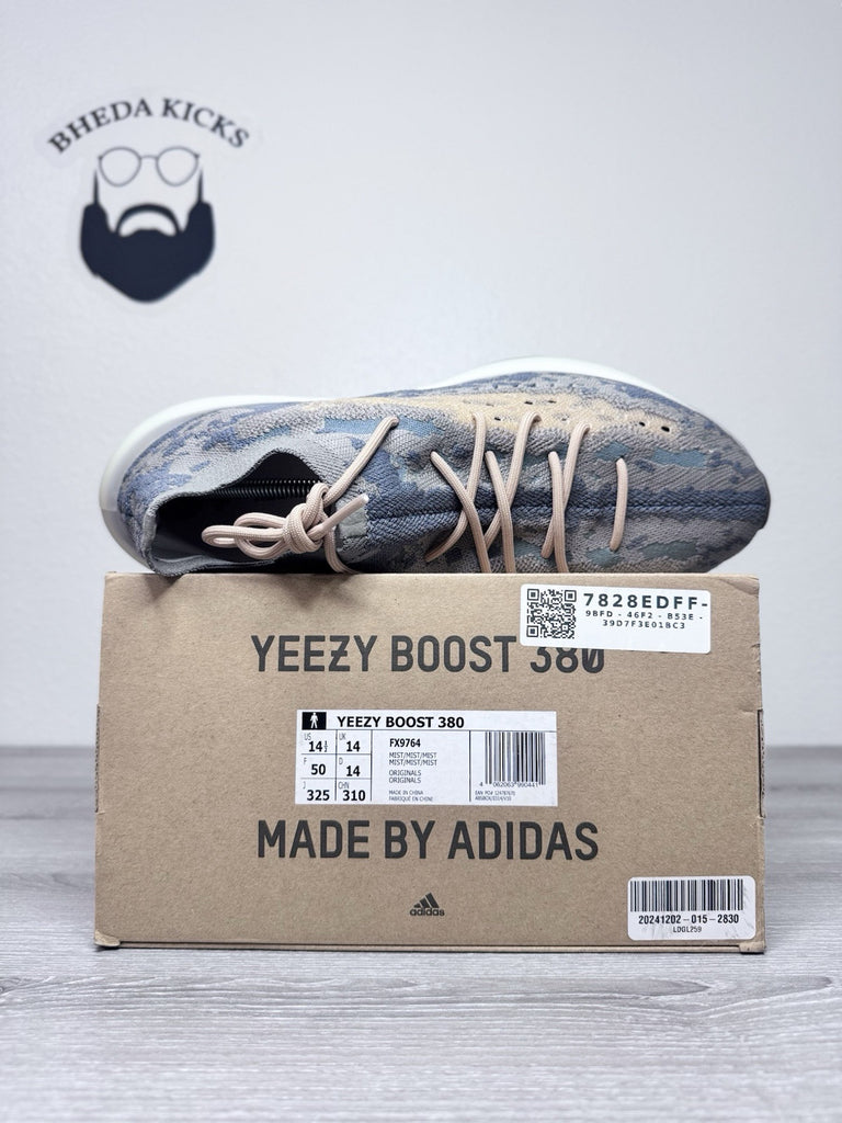 Size 14.5 - adidas Yeezy Boost 380 Mist Non-Reflective Preowned Og Authentic
