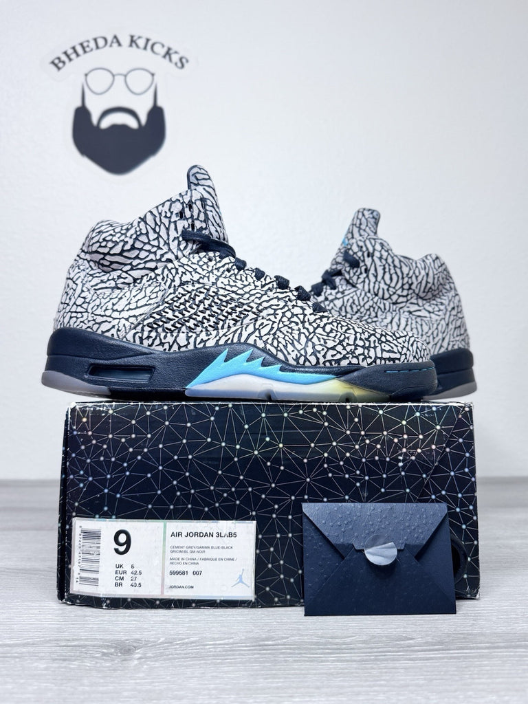 Size 9 - Jordan 5 Retro 3Lab5 2013 599581-007 Preowned Authentic