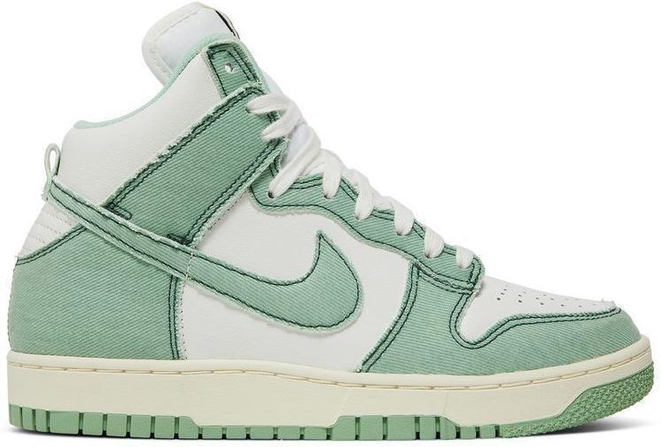 Size 6W - Nike Dunk 1985 High Green Denim DV1143-300 Authentic Worn Once