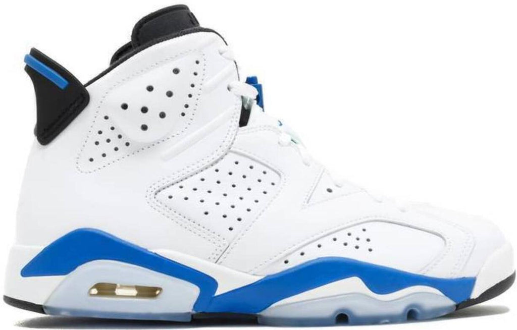 Size 11.5 - Nike Air Jordan 6 Retro Shoes White Sneakers Basketball 384664-107