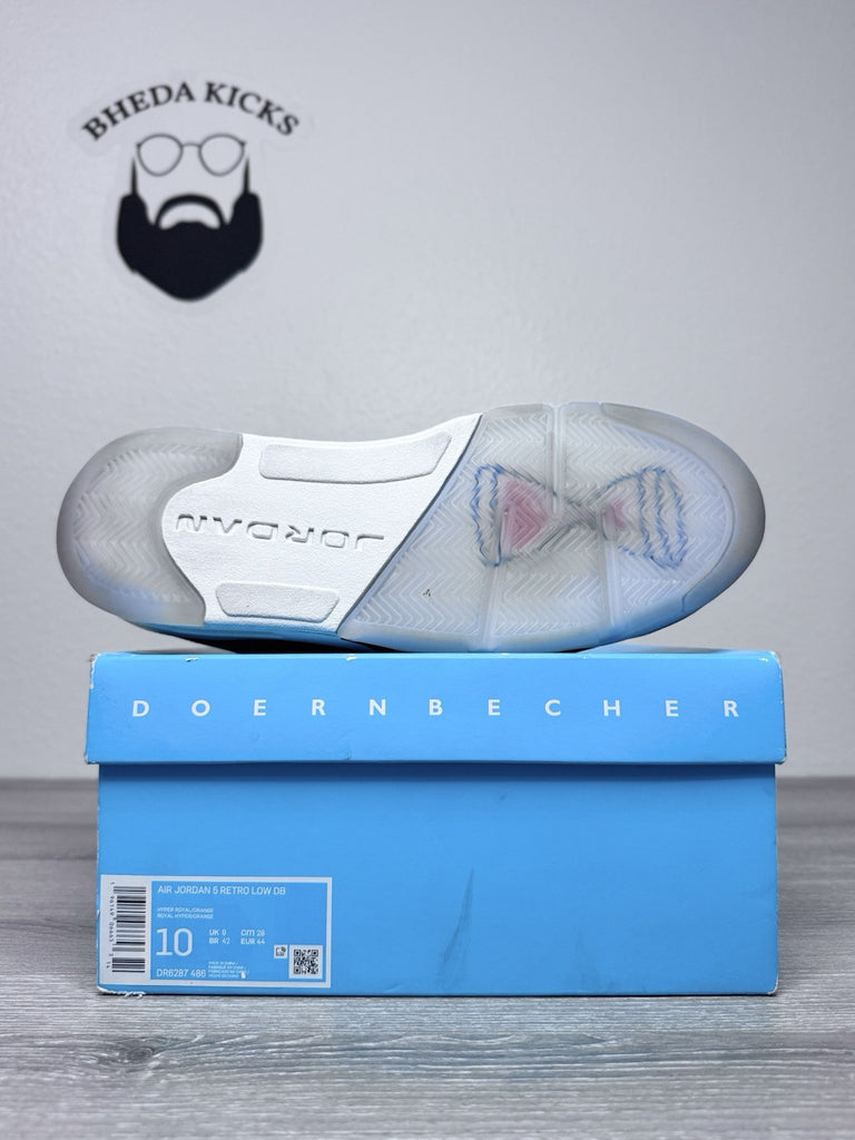 Size 10 - Nike Air Jordan 5 V Retro Low Doernbecher Royal DR6287-486 Preowned