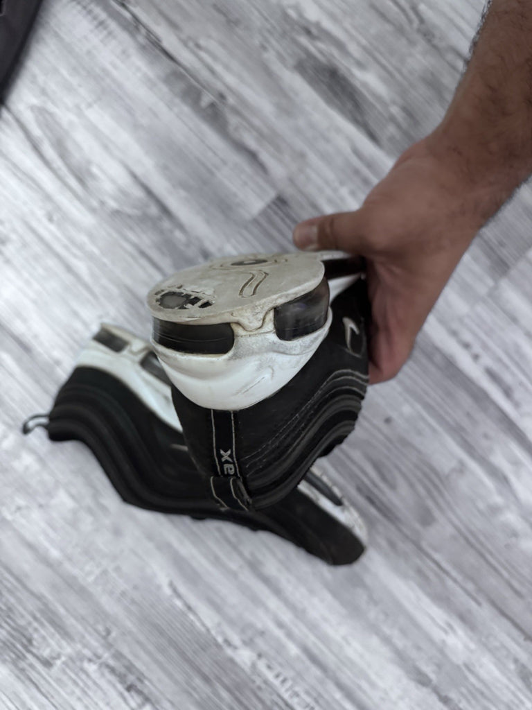 Size 8 - Nike Air Max 97 Black White Retro Running Shoes 921826-001