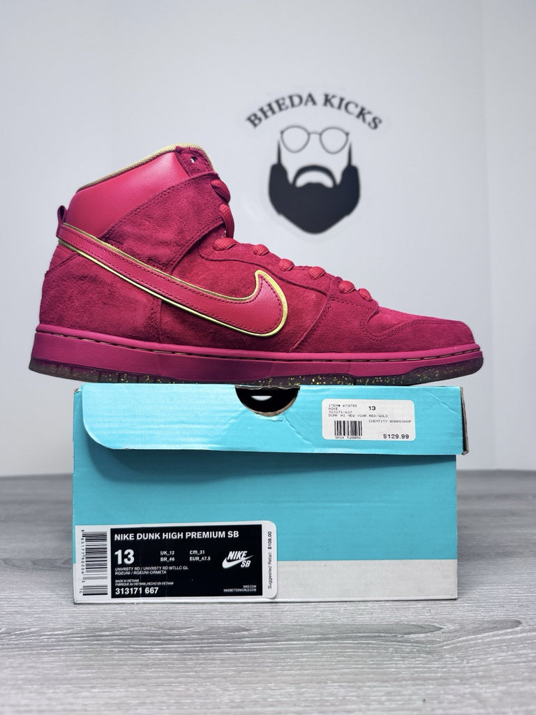 Size 13 - Nike SB Dunk High Premium CNY 2014 OG BOX 313171-667 NEW DS