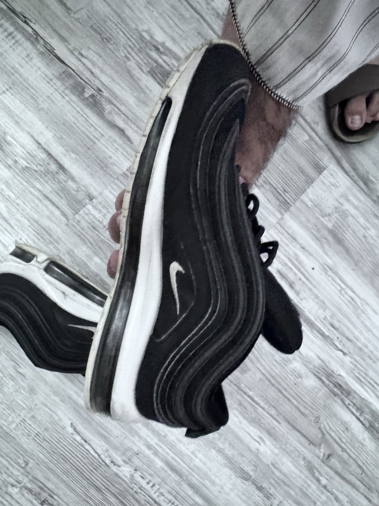 Size 8 - Nike Air Max 97 Black White Retro Running Shoes 921826-001