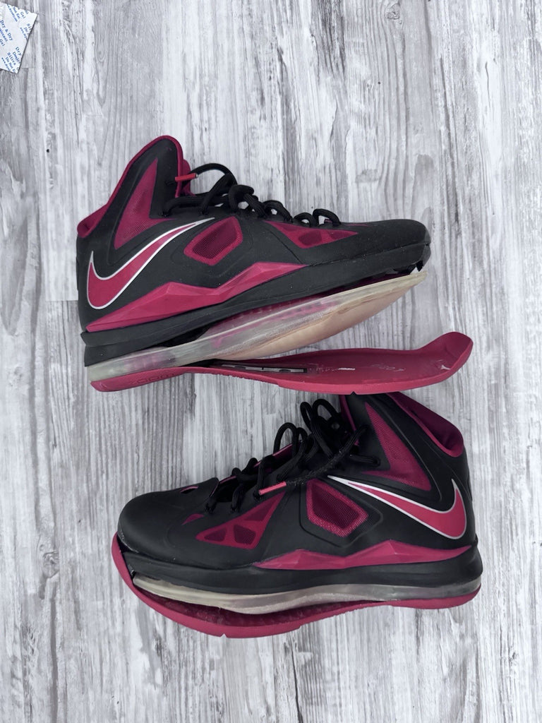Size 8.5 - Nike Lebron X 10 Away Black University Red Men’s 541100-006