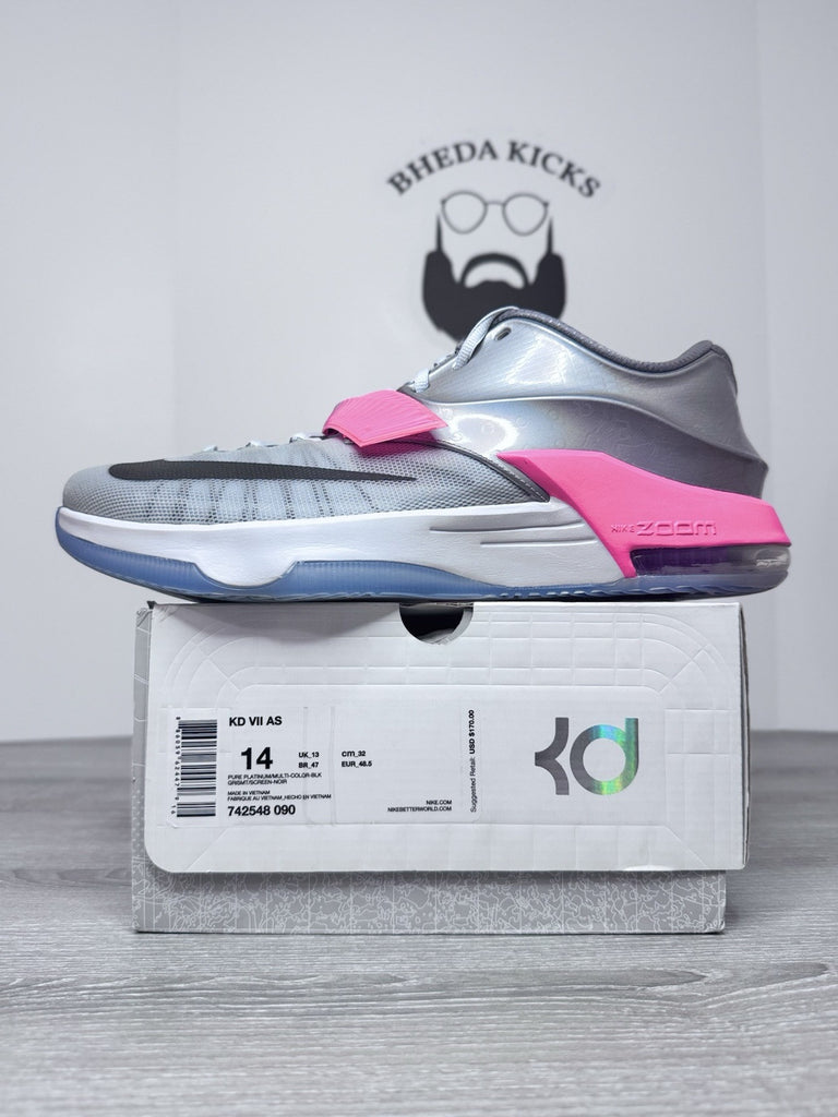 Size 14 - Nike KD 7 All Star Kevin Durant Platinum Silver 742548-090 NEW DS