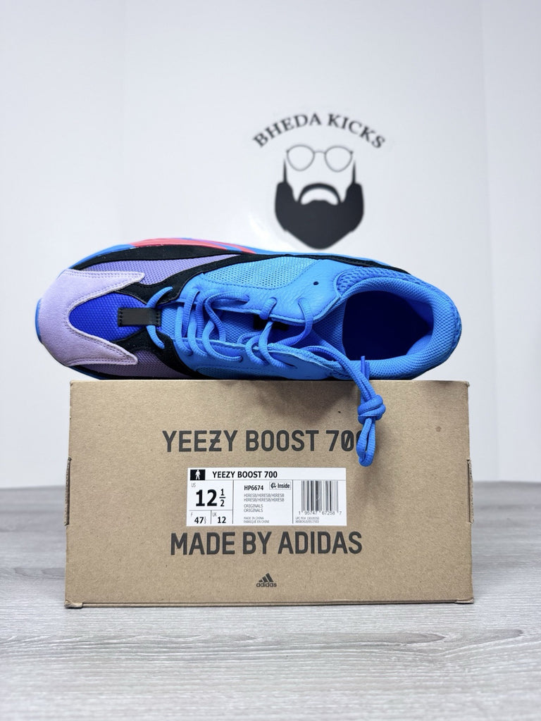 Size 12.5 - Adidas Yeezy Boost 700 Hi-Res Blue Authentic HP6674 Og NEW DS